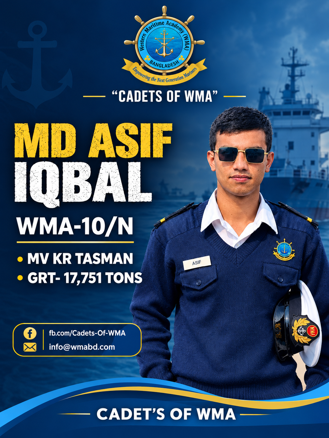 PROUD MOMENT FOR WESTERN MARITIME ACADEMY